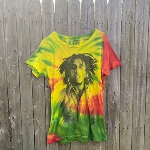 Genuine licensed Bob Marley tie-dye t-shirt